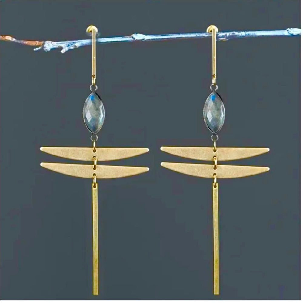 KBD Studio Handmade Artisan Dragonfly Earrings